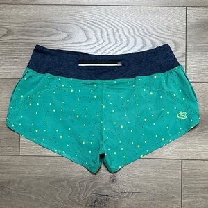 Rabbit Catch Me If You Can Lined Running Shorts‎ Green Yellow Size Small